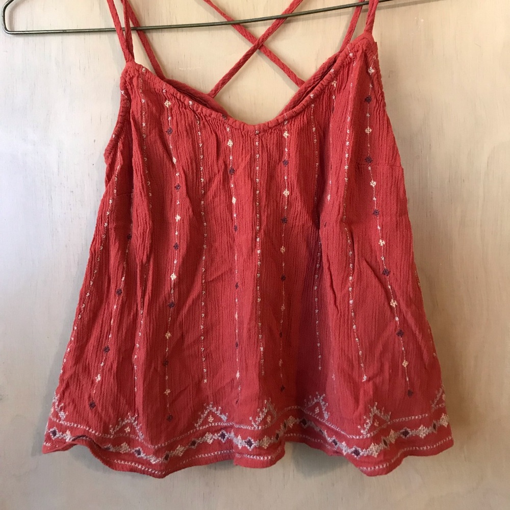 Flowy crop tank
